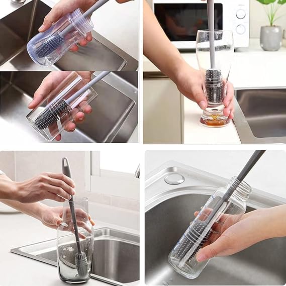 VYOOx Long Handle Silicone Bottle Cleaner Brush