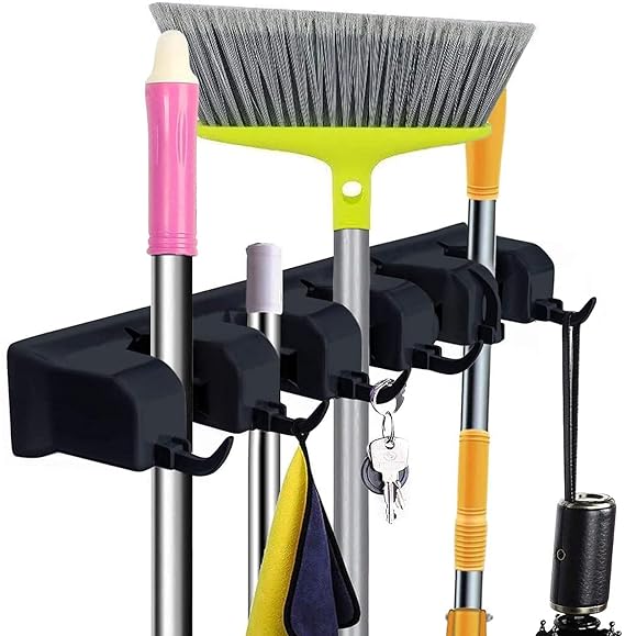 Zollyss Mop And Broom Holder Wall Mount