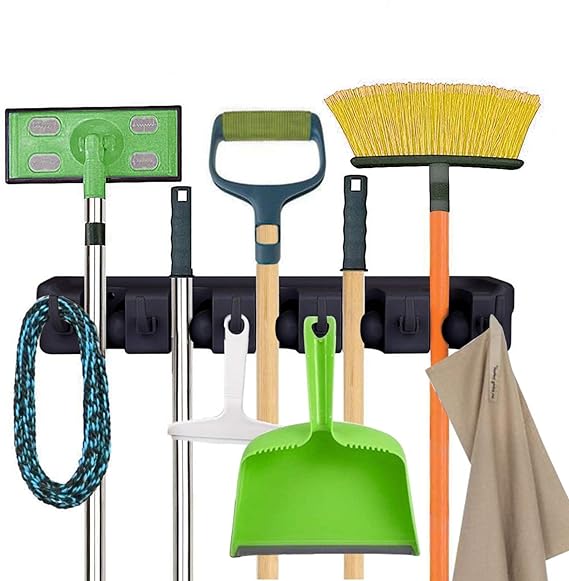 Zollyss Mop And Broom Holder Wall Mount