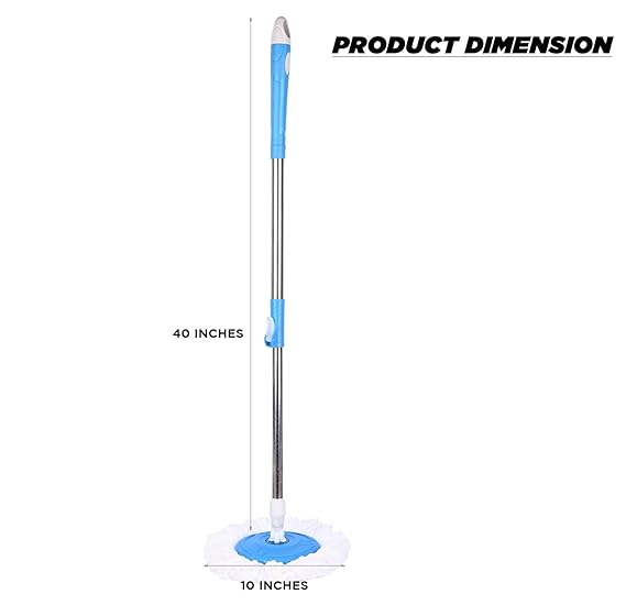 Zureni 42-inch Mop Stick Adjustable Rapid Change Handle