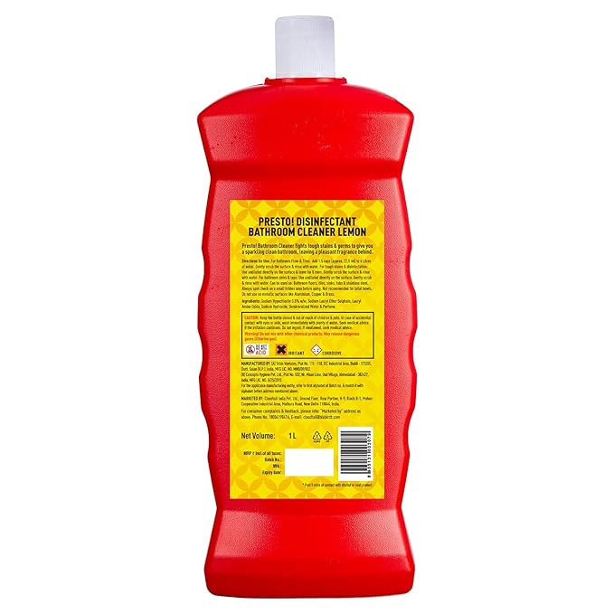 Amazon Brand - Presto Bathroom Cleaner (Lemon)