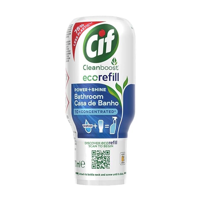 Cif Power & Shine Bathroom Cleaner Spray Eco Refill Pack