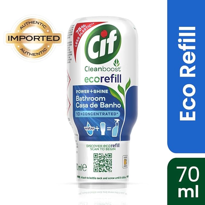Cif Power & Shine Bathroom Cleaner Spray Eco Refill Pack