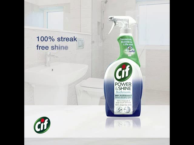 Cif Power & Shine Bathroom Cleaner, Pack of 2
