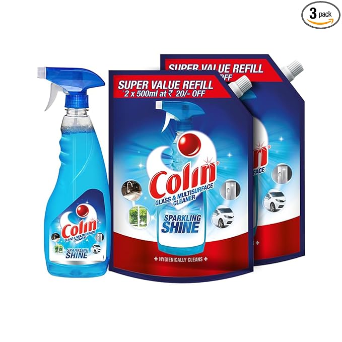 Colin 25L Glass and Surface Cleaner Liquid Spray Refill and Spray Combo