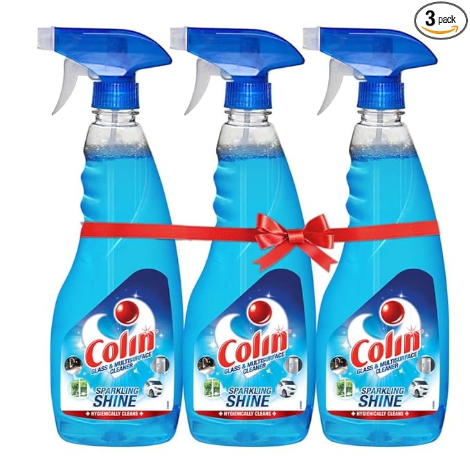 Colin Glass and Surface Cleaner Liquid Spray, 500ml, Pack of 3