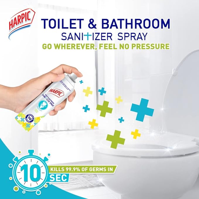 Harpic Citrus Fresh Toilet Seat Sanitizer Spray