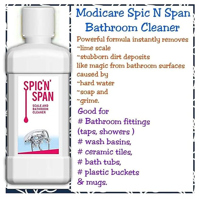 Modicare Spic n Span Scale and Bathroom Cleaner, Pack of 2