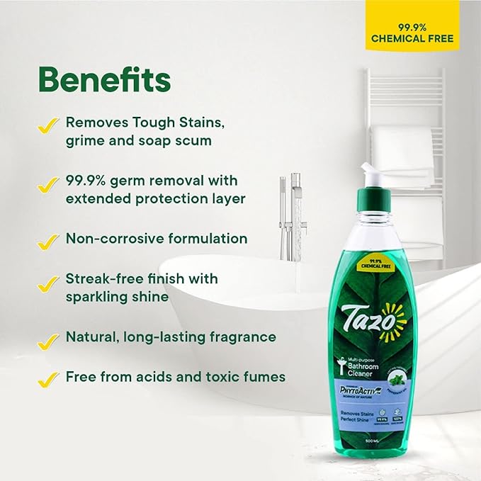 Tazo Natural Bathroom Cleaner (Earlier Thinksafe), Pack of 2