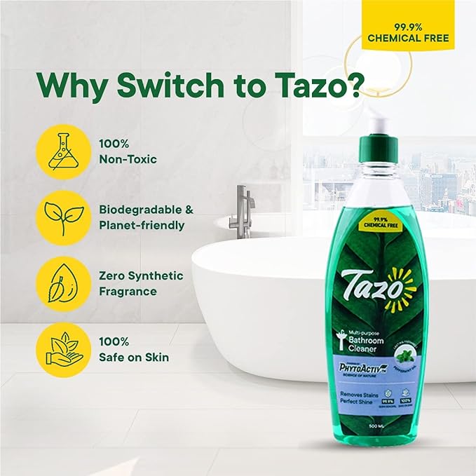 Tazo Natural Bathroom Cleaner (Earlier Thinksafe), Pack of 2
