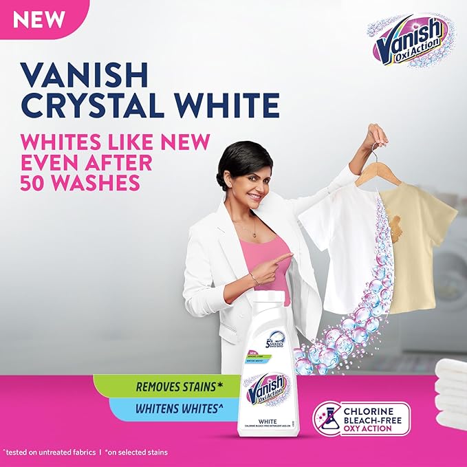 Vanish White Chlorine Bleach Free Detergent Stain Remover