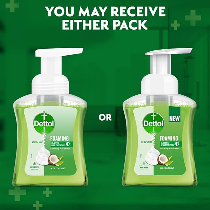 Dettol Foaming Handwash Aloe Coconut Pump, Pack of 3