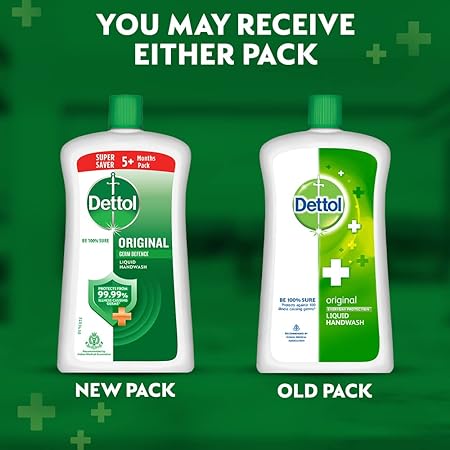 Dettol Liquid Handwash Bottle, Original Hand Wash