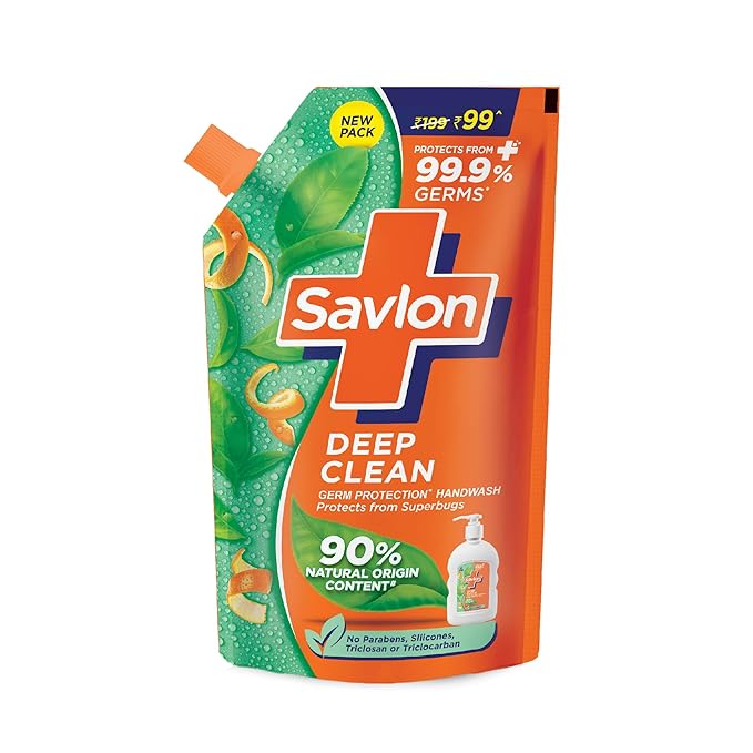 Savlon Deep Clean Germ Protection Liquid Handwash Refill Pouch