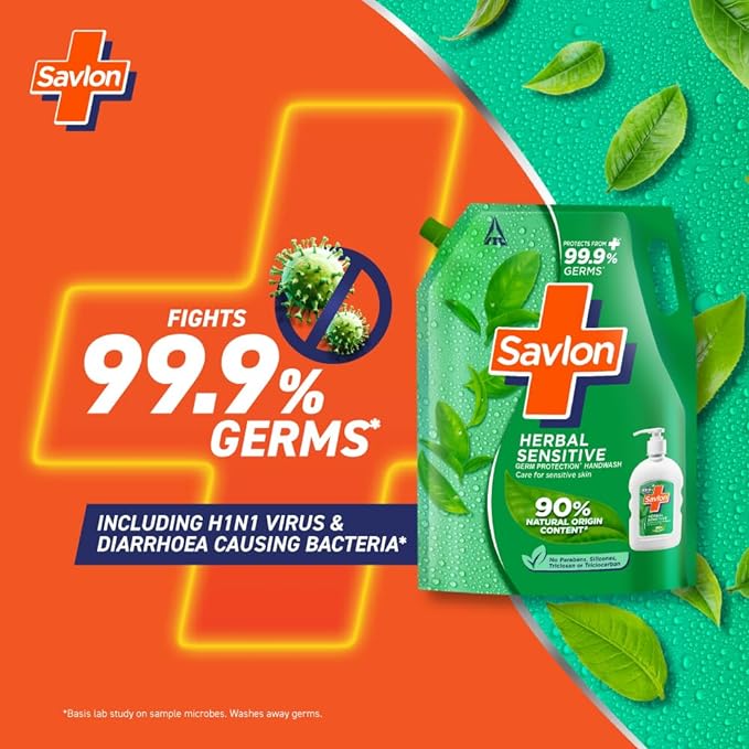 Savlon Herbal Sensitive Germ Protection Liquid Handwash Refill