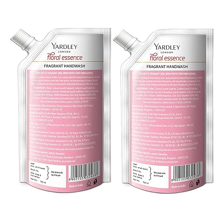 Yardley London Floral Essence Fragrant Handwash, Pack of 2