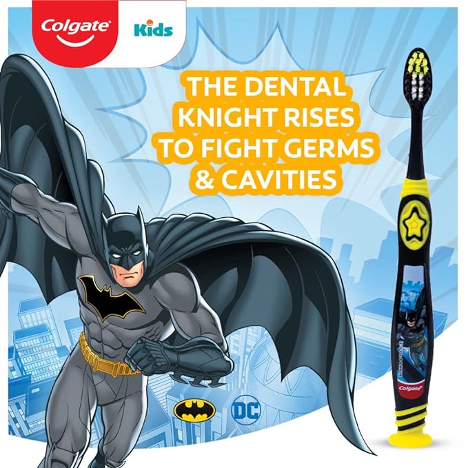 Colgate Kids Batman Manual Toothbrush, Pack of 3