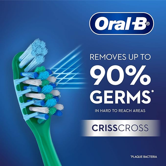 Oral B Criss Cross Toothbrush, Pack of 4