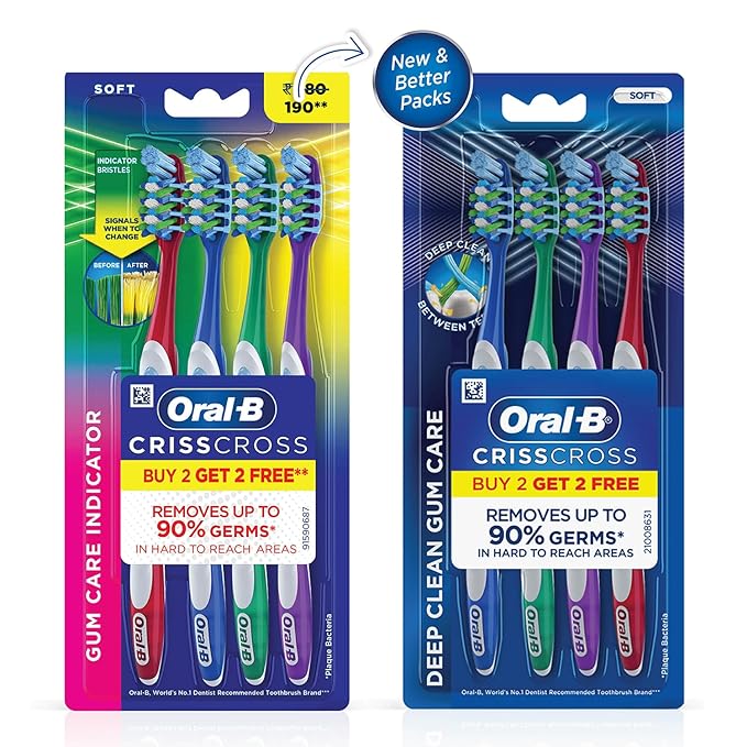 Oral B Pro Health Gum Care Soft Toothbrush, Pack of 4