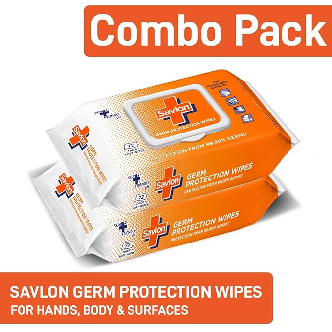 Savlon Germ Protection Wipes (Pack of 2)