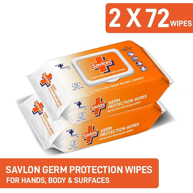 Savlon Germ Protection Wipes (Pack of 2)