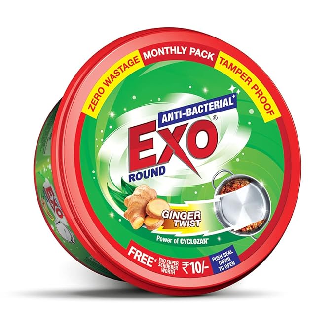 Exo Round Dishwash Bar With Exo Super Scrubber Free