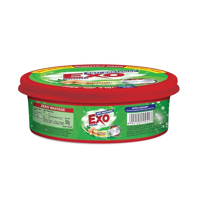 Exo Round Dishwash Bar With Exo Super Scrubber Free