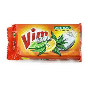 Vim Extra Anti-Bacterial Dishwash Bar Neem (Pack of 12)