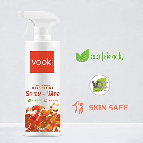 Vooki Ecofriendly Hard Stains Spray and Lime Scale Stain Descaler Remover Spray, Pack of 2