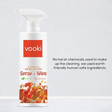 Vooki Ecofriendly Hard Stains Spray and Lime Scale Stain Descaler Remover Spray, Pack of 2