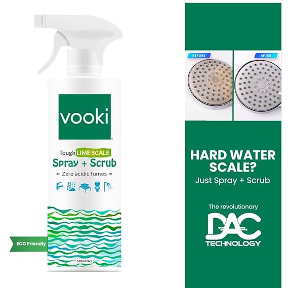 Vooki Ecofriendly Tough Lime Scale Hard Water Stain Remover, Pack of 2