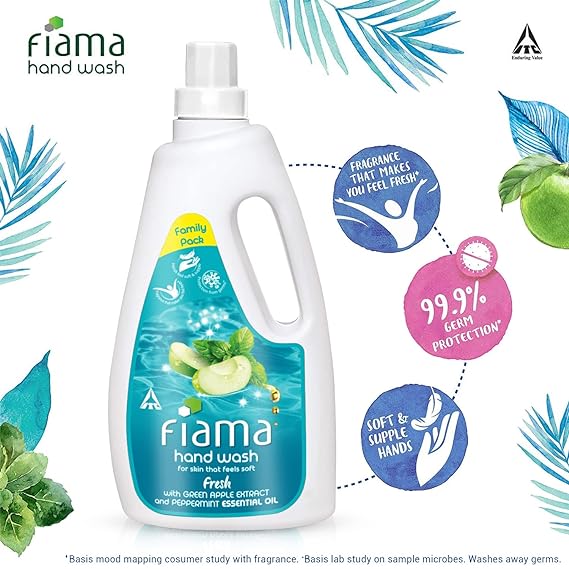 Fiama Fresh Moisturizing Hand Wash Peppermint and Green Apple Refill Pack