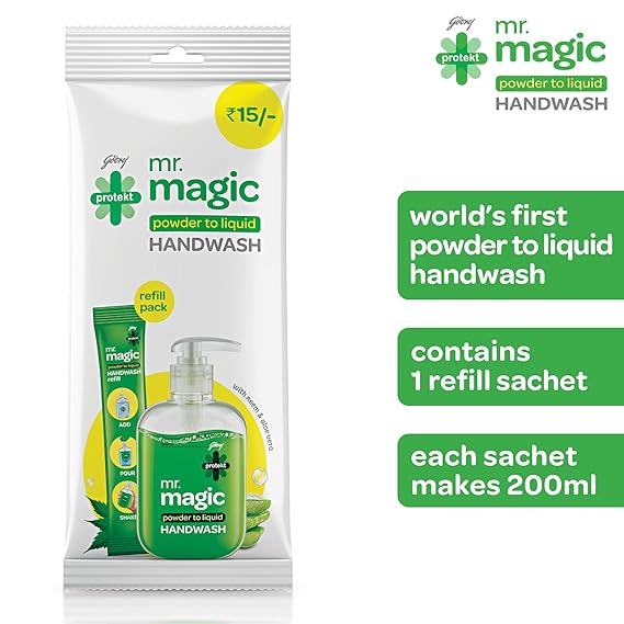 Godrej Protekt mr magic Powder to Liquid Handwash Refill