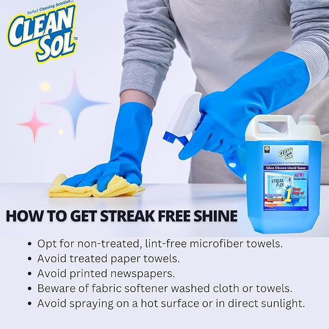 Cleansol Glass Cleaner Liquid Spray