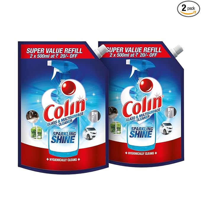 Colin 2L Glass and Surface Cleaner Liquid Spray (Pack of 2)