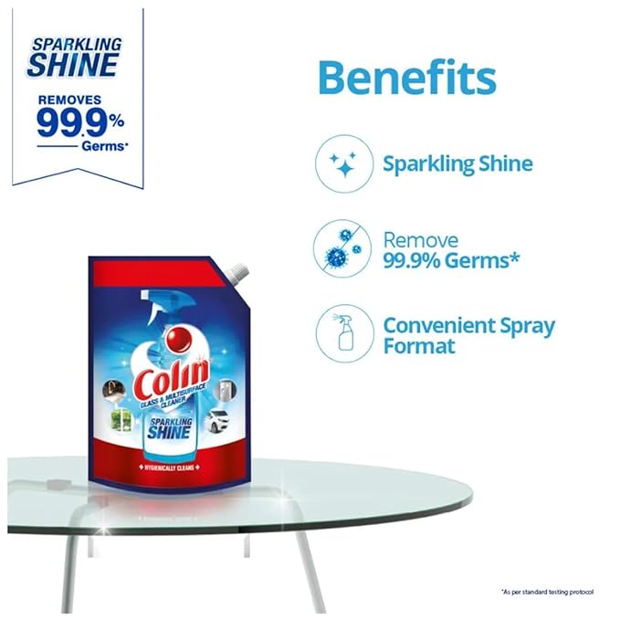 Colin 2L Glass and Surface Cleaner Liquid Spray (Pack of 2)