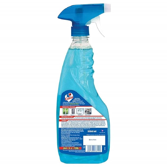 Colin Glass and Surface Cleaner Spray with Shine Boosters (Pack of 2)