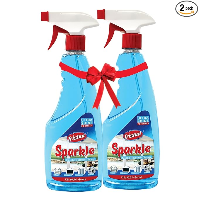 Trishul Sparkle Glass and household cleaner (Pack of 2)