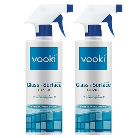 Vooki Ecofriendly Smooth Glass Surface Cleaner (Pack of 2)