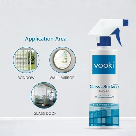 Vooki Ecofriendly Smooth Glass Surface Cleaner (Pack of 2)