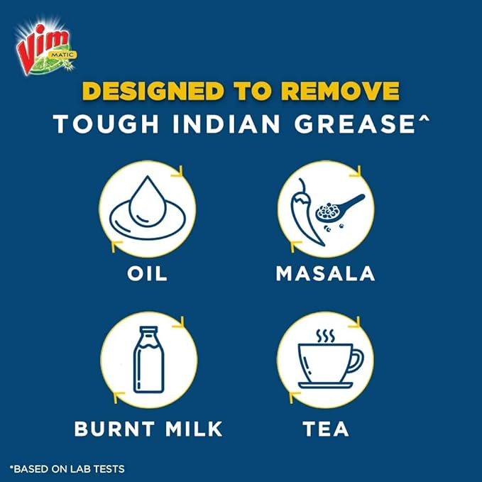 Vim Matic Dishwash Detergent Powder Suitable For All Dishwashers