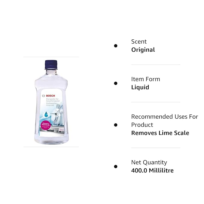 Bosch Rinse Aid for Dishwasher Liquid