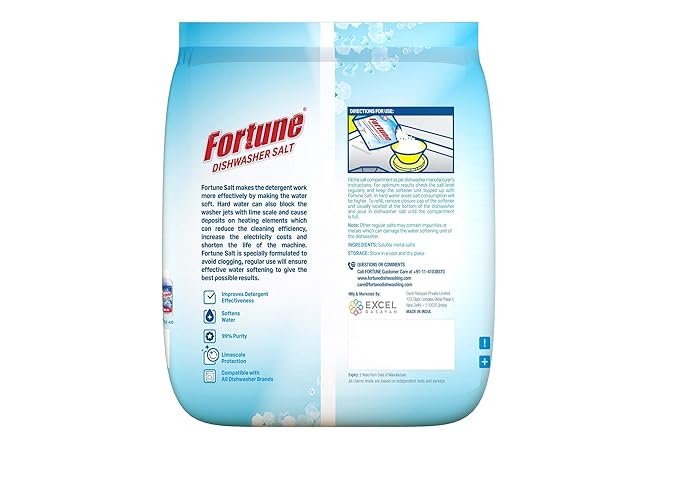 Fortune Dishwasher Active Salt (Pack of 3)