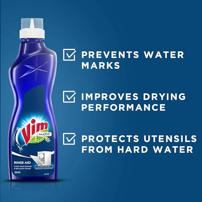 Vim Matic Dishwasher Rinse Aid Liquid