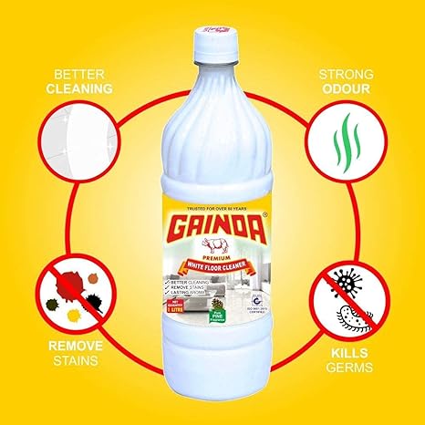 Gainda Premium White Floor Cleaner Disinfectant Phenyl Liquid Surface