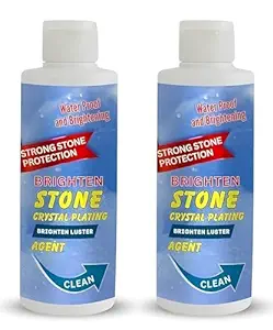 Kirmit Stone Crystal Plating Brighten Luster Agent for Marble, Granite & Stone, Floor Cleaner,  Pack of 2