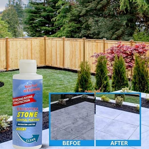 Kirmit Stone Crystal Plating Brighten Luster Agent for Marble, Granite & Stone, Floor Cleaner,  Pack of 2