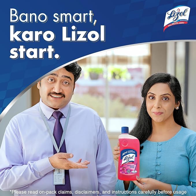 Lizol Disinfectant Surface & Floor Cleaner Liquid, Floral