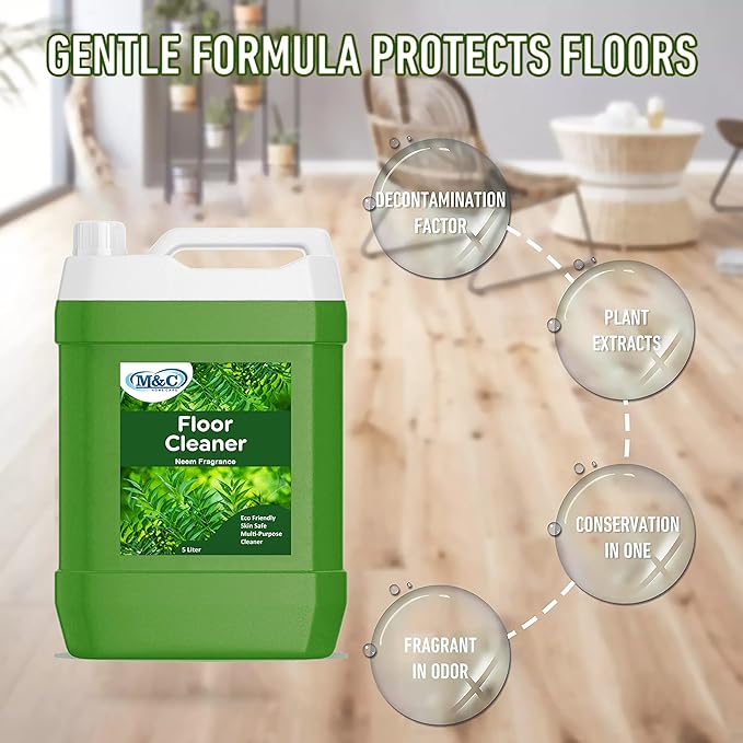 M&C Homecare Floor Cleaner 5X Thick & Concentrated, Neem