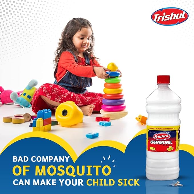 Trishul White Floor Cleaner Phenyle, Strong Germonil Premium Disinfectant Mosquito Repellent Floor Cleaner